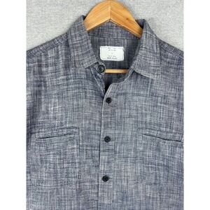 Billy Reid MSL-ALA Standard Button Up Shirt Mens L Paper Thin